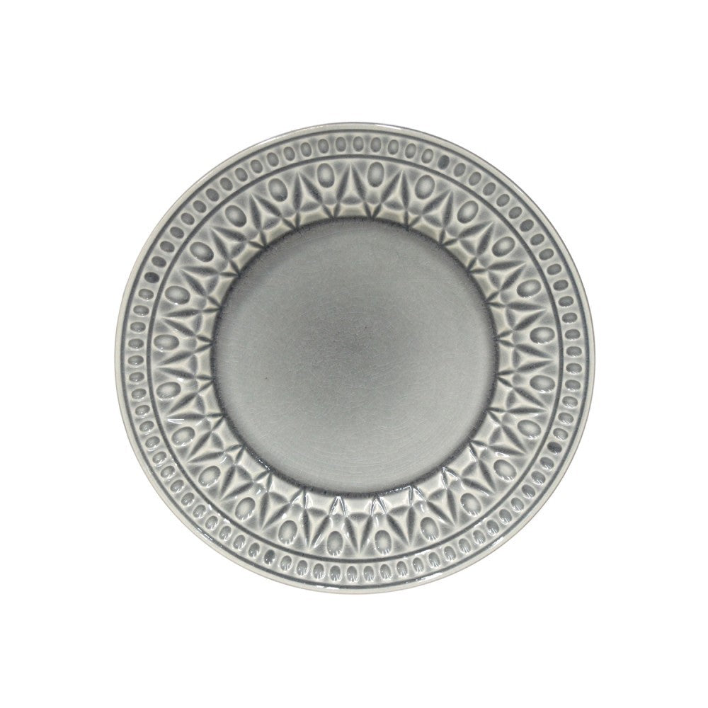 Costa Nova Cristal Salad Plate 22cm in crackled stoneware