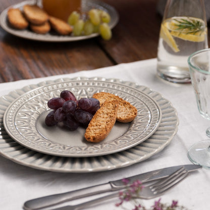 Costa Nova Cristal Salad Plate 22cm in Grey or Nacar