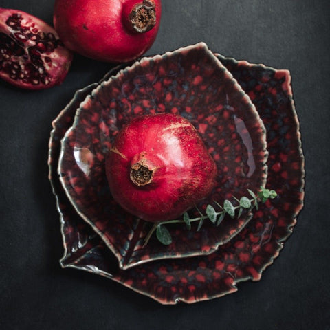 Riviera Hydrangea Leaf Plate 22cm