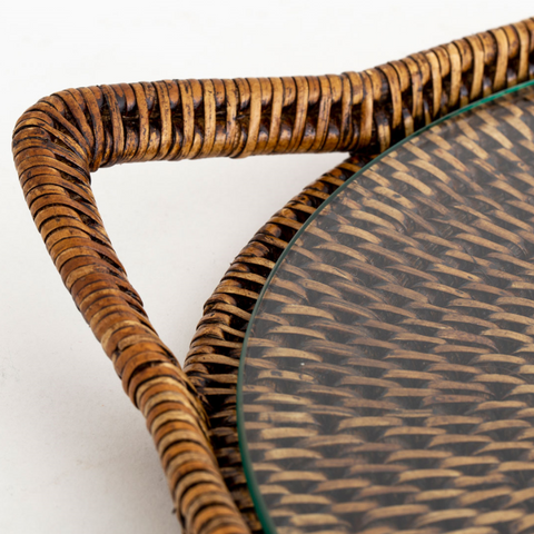 To Go Rattan Serving Tray