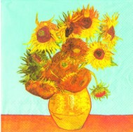 Lunch Napkin Van Gogh Sunflowers