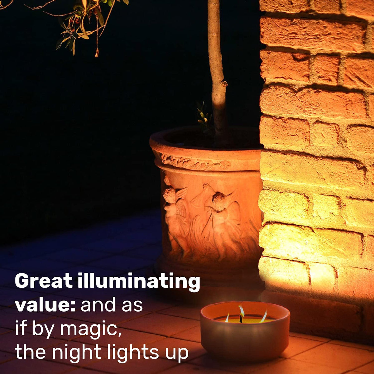 Graziani Citronella Terracotta Candle Set