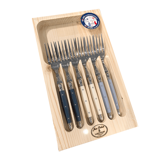 Laguiole Jean Dubost dessert forks, set of six