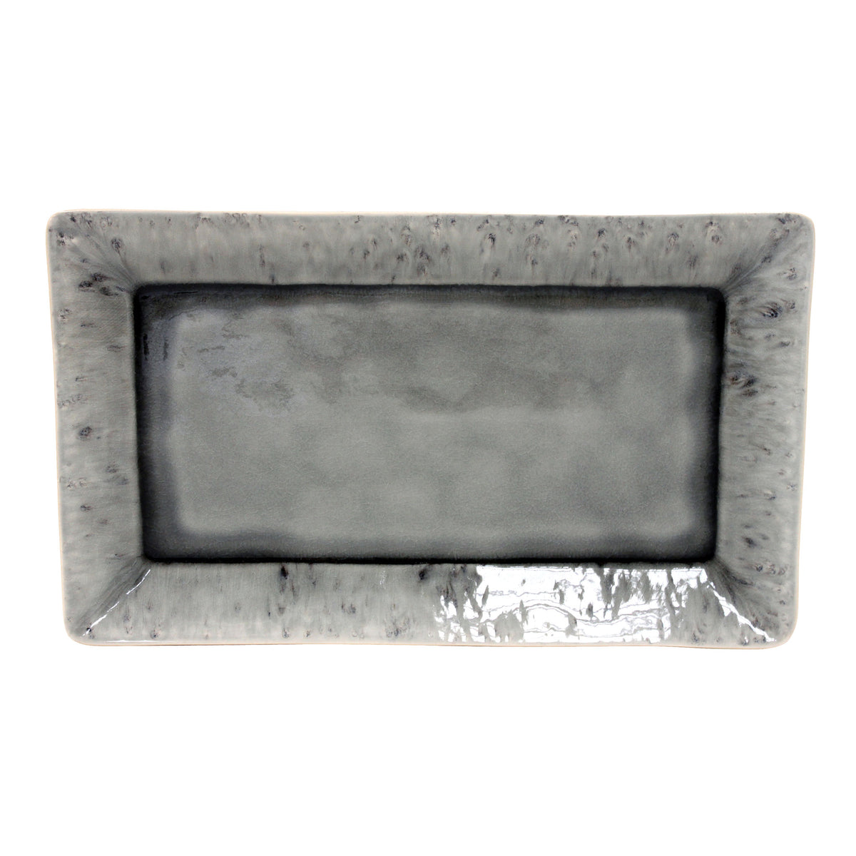 Costa Nova Madeira large rectangular stoneware serving tray, 40 cm, view 2