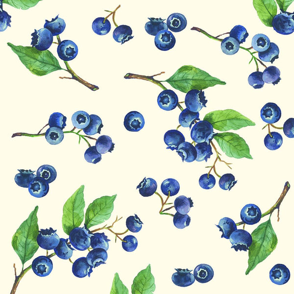 Cocktail Napkin Blueberries