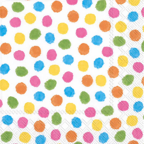 Cocktail Napkin Colourful Dots