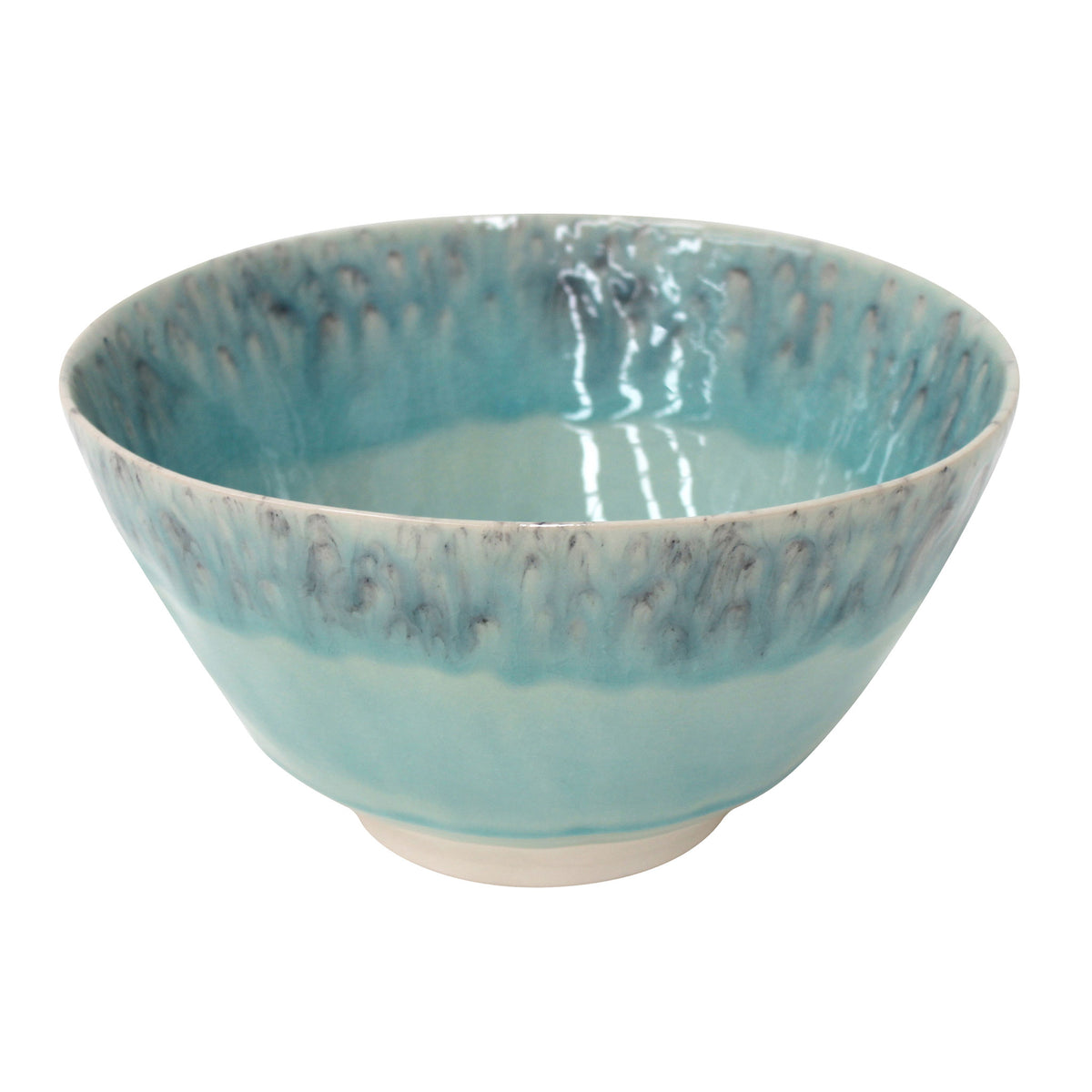 Costa Nova Madeira serving bowl in blue, 24cm, fine glazed stoneware