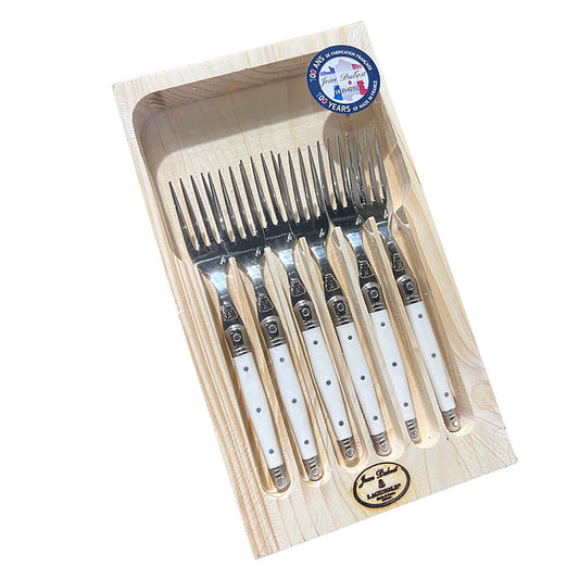 Laguiole Jean Dubost dessert forks, set of six, view 2