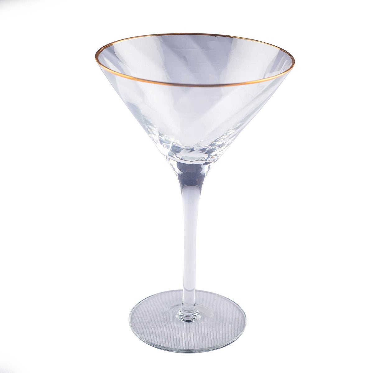 Flamant Seppo martini glass with golden rim