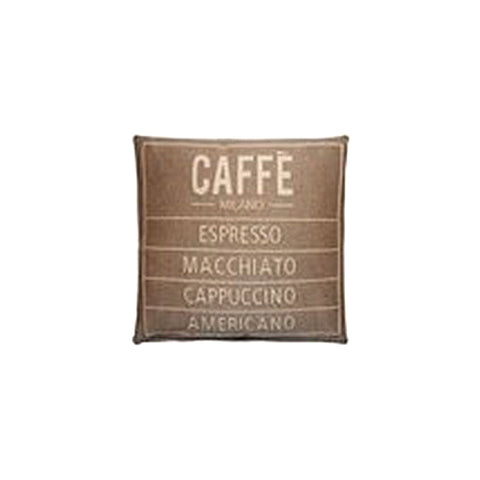 Caffè Milano Pillow Cover Espresso - Macchiato - Cappuccino - Americano