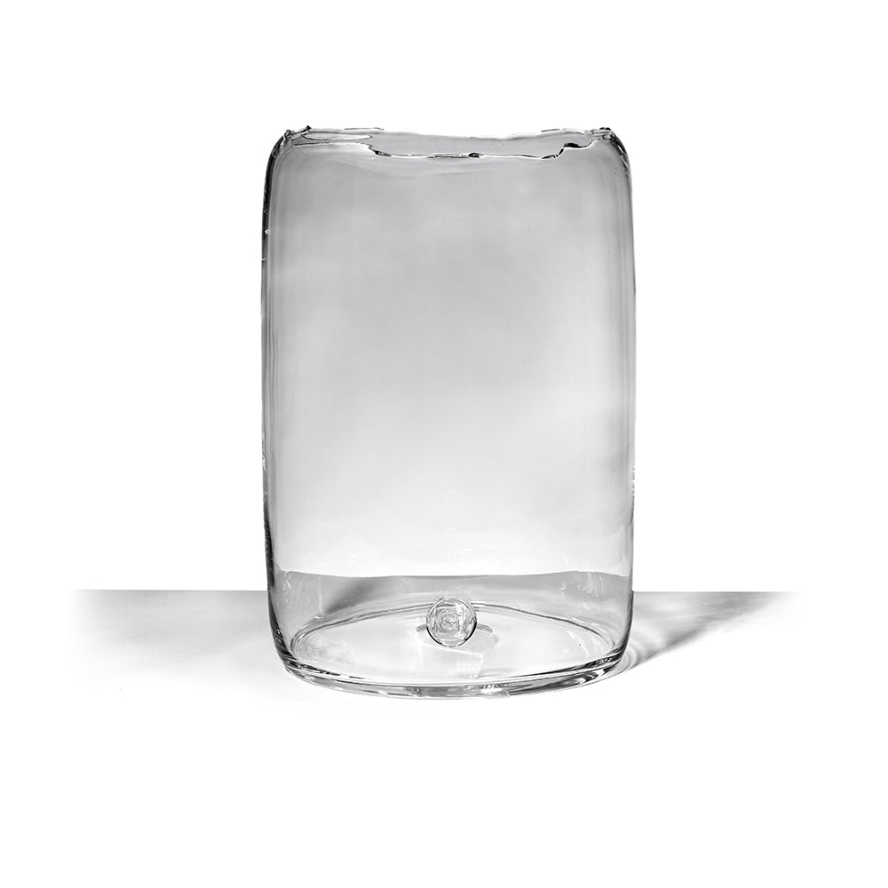 Vase Tony – clear mouthblown glass vase, view 3