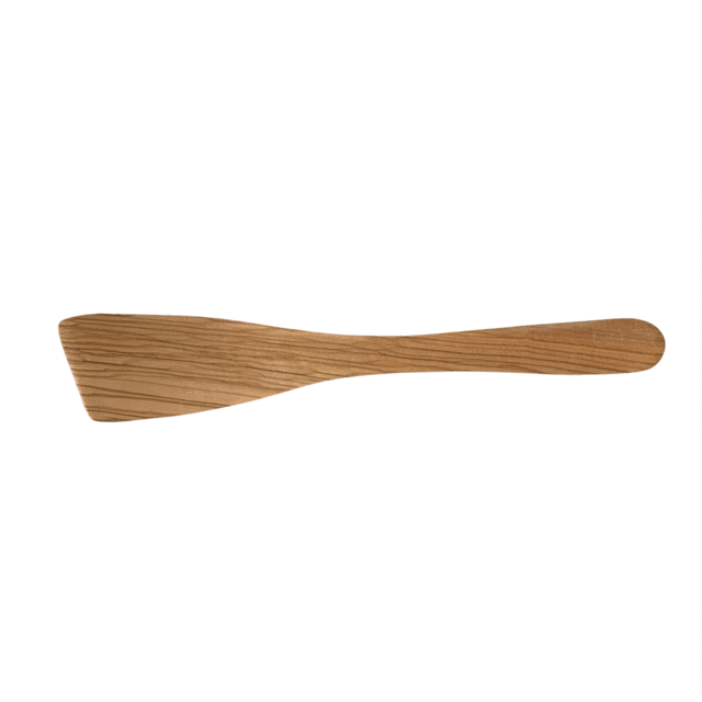Laguiole Jean Dubost Curved Spatula 30cm in olive wood – view 2