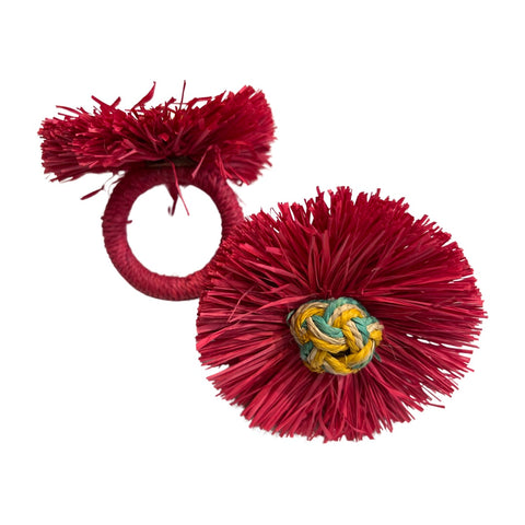 Raffia Flower Napkin Ring