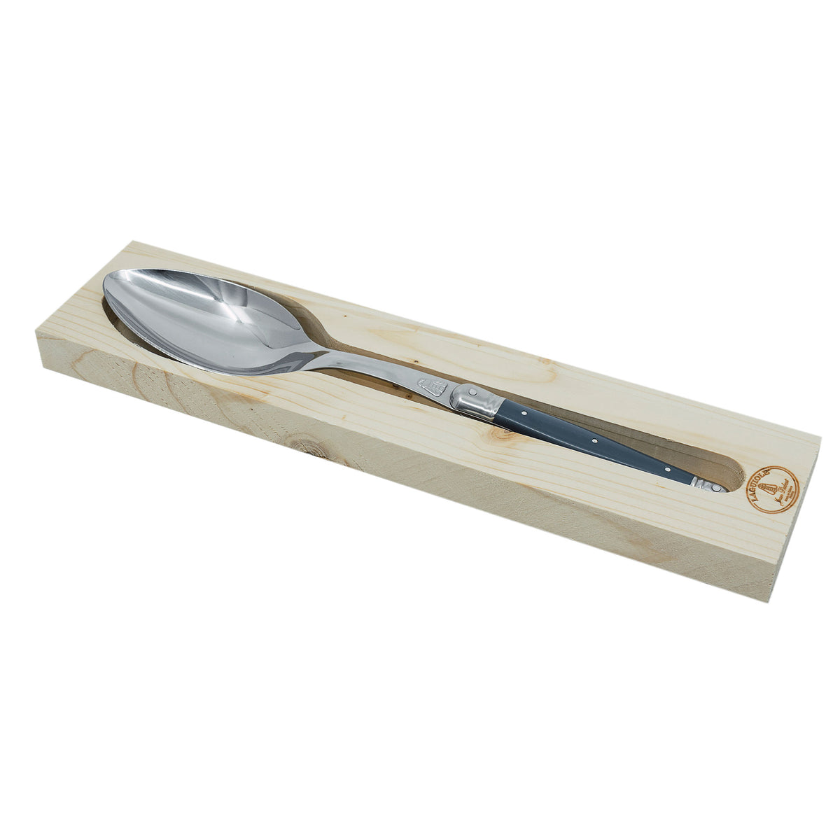 Laguiole Jean Dubost Serving Spoon in stainless steel