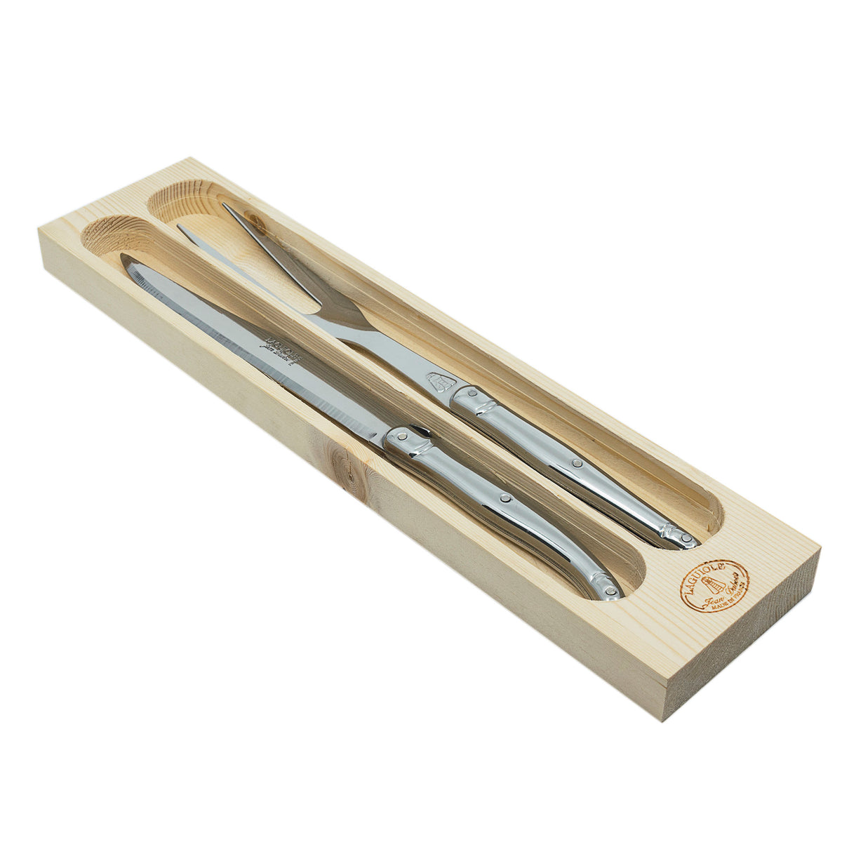 Laguiole Jean Dubost Carving Knife and Fork (Set of 2), view 6