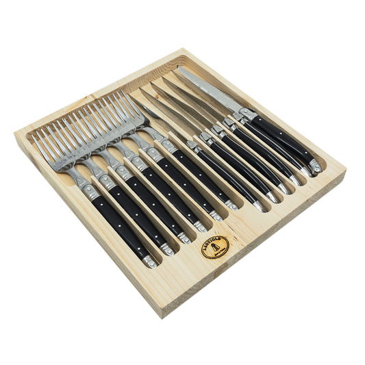 Laguiole Jean Dubost flatware open box set of 12