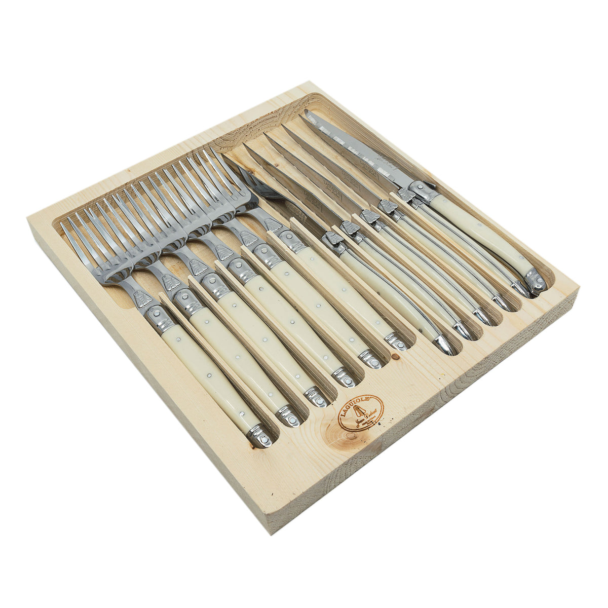 Laguiole Jean Dubost flatware open box set of 12 – view 4