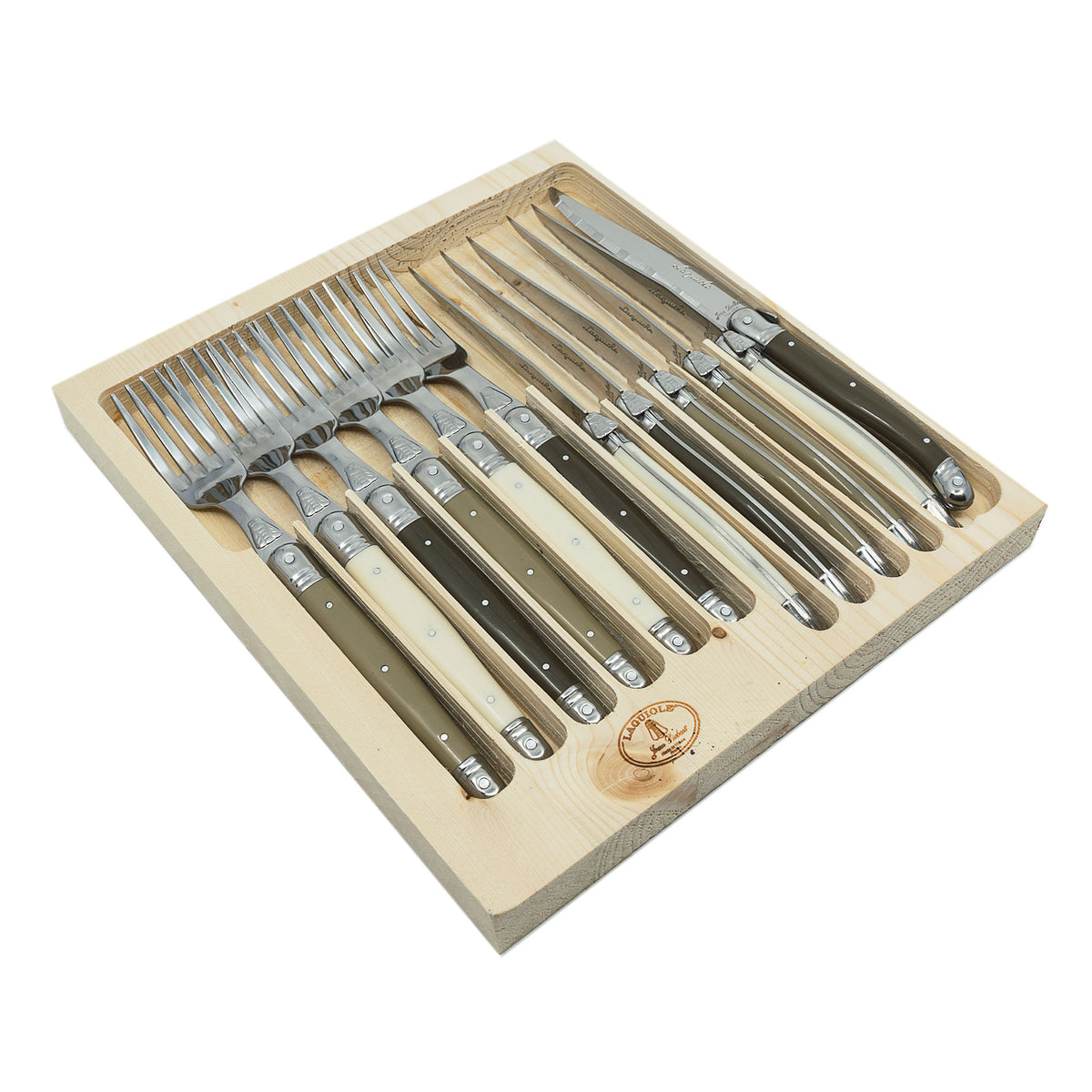 Laguiole Jean Dubost flatware open box set of 12 – view 5