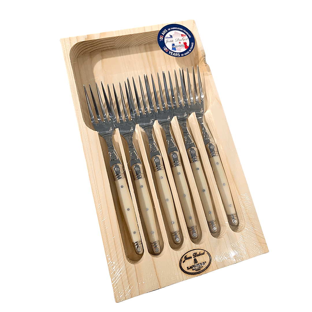 Laguiole Jean Dubost dessert forks, set of six, view 3