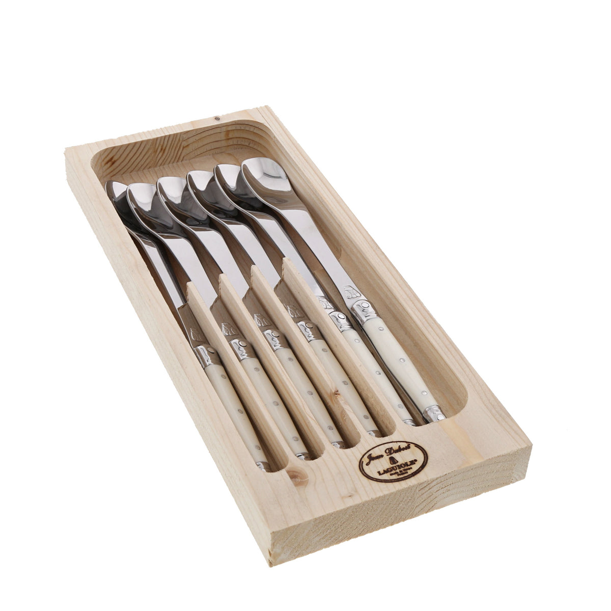 Laguiole Jean Dubost Long Dessert Ice Cream Spoon 1.5mm(Set of 6), view 3
