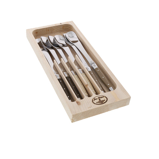 Laguiole Jean Dubost Long Dessert Ice Cream Spoon 1.5mm(Set of 6)