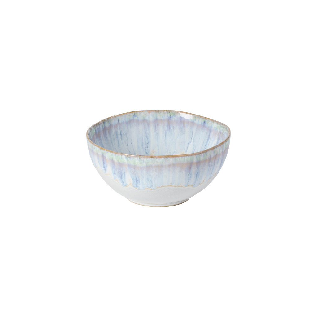 Costa Nova Brisa Soup Bowl 16cm in blue and white glazed stoneware
