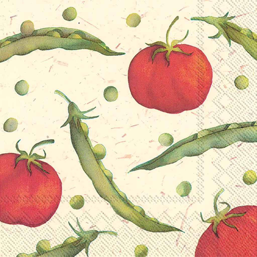 Lunch Napkin I Love Beans & Tomatoes