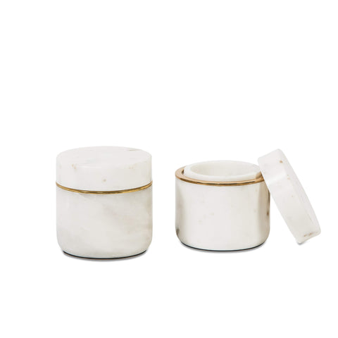 Scented White Marble Candle