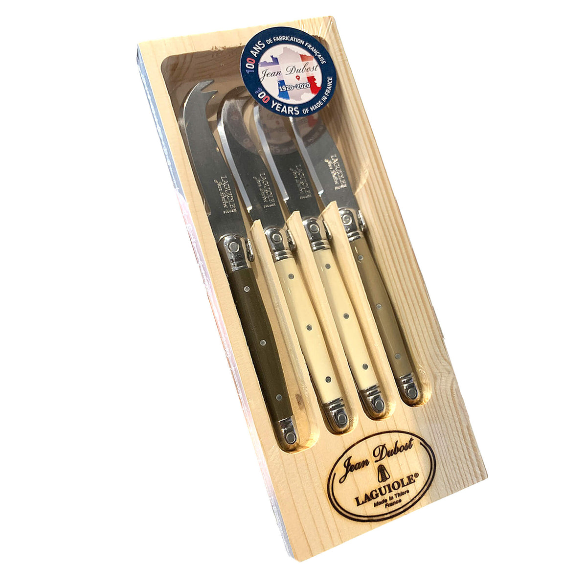 Laguiole Jean Dubost Mini Cheese Knives (Set of 4), view 3
