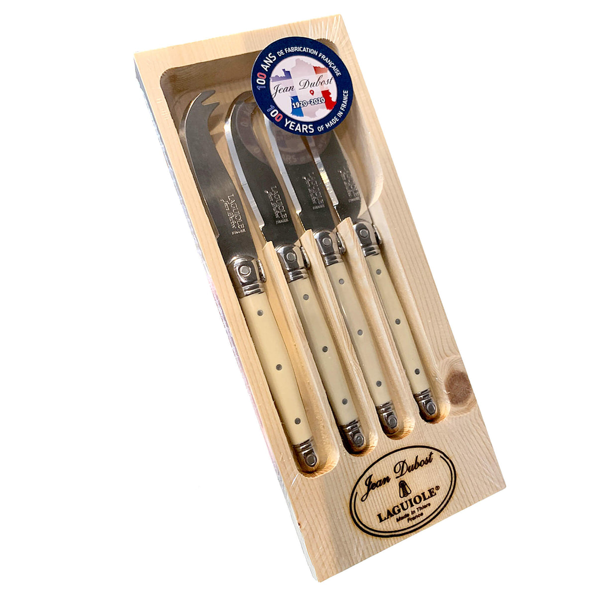 Laguiole Jean Dubost Mini Cheese Knives (Set of 4), view 4
