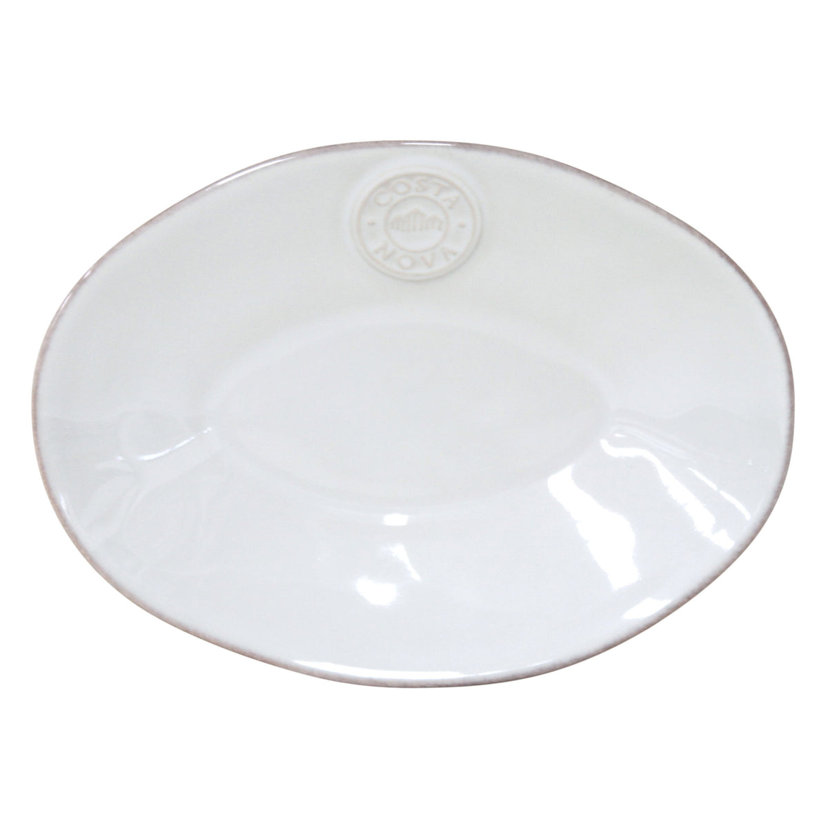 Costa Nova Nova Oval Platter 20cm in white stoneware