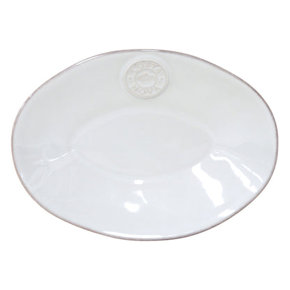 Costa Nova Nova Oval Platter 20cm in white stoneware