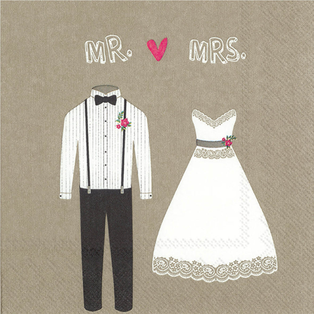 Lunch Napkin Mr & Mrs