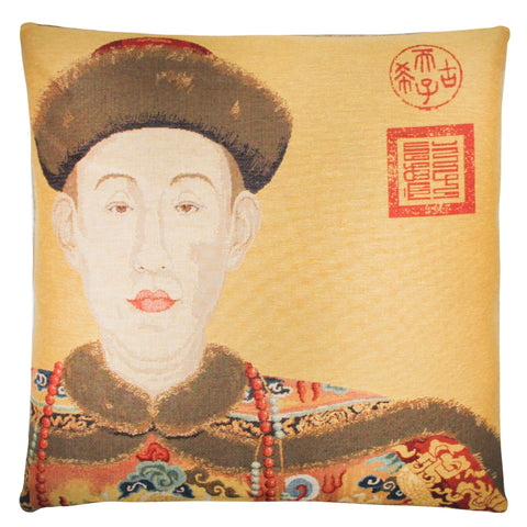 Oriental Man Cushion Cover