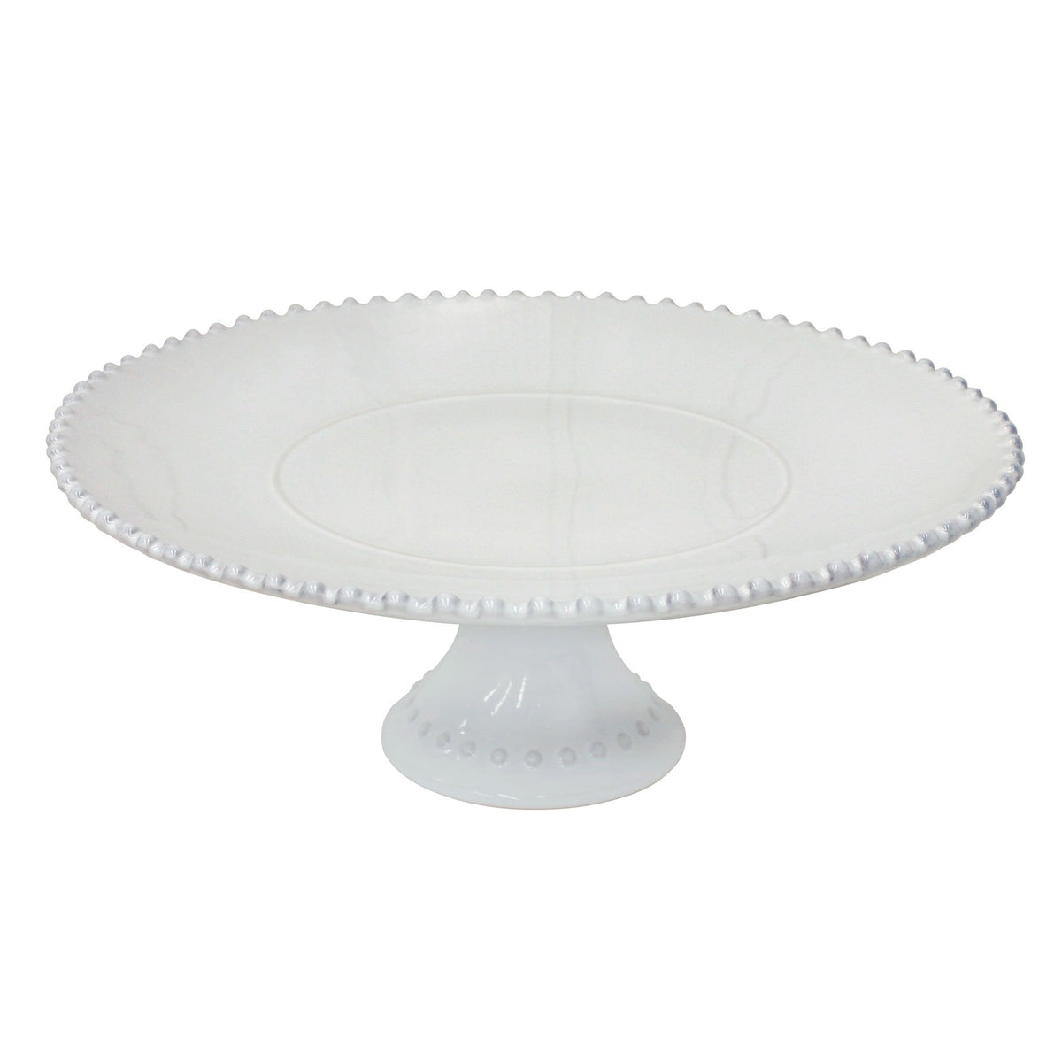 Costa Nova Pearl Cake Stand, beaded edge detail