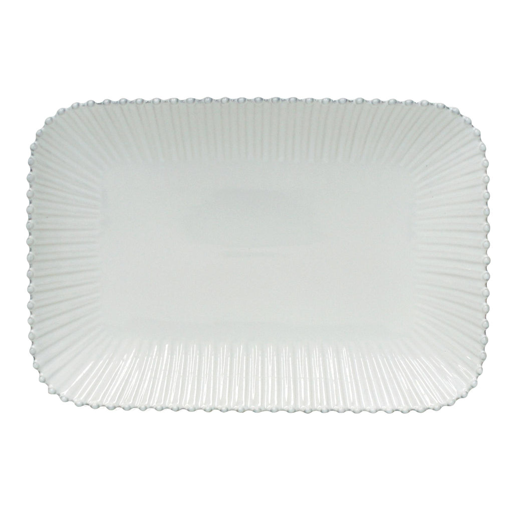 Costa Nova Pearl Rectangular Platter in White