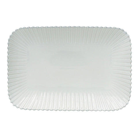 Costa Nova Pearl Rectangular Platter in White