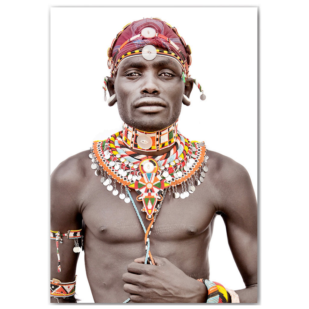 Tapestry Samburu Man, view 2