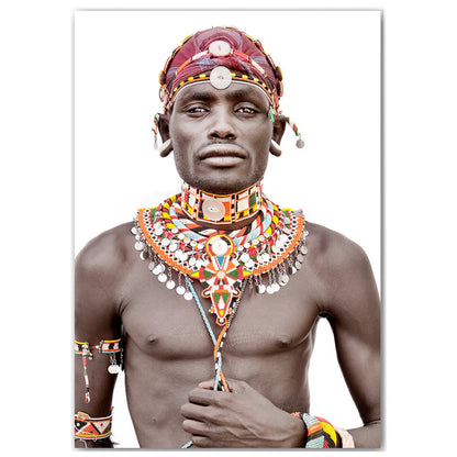 Tapestry Samburu Man, view 2