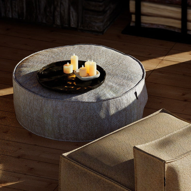 Roolf Silky Round Pouf Bean Bag