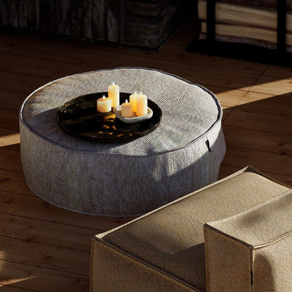 Roolf Silky Round Pouf Bean Bag