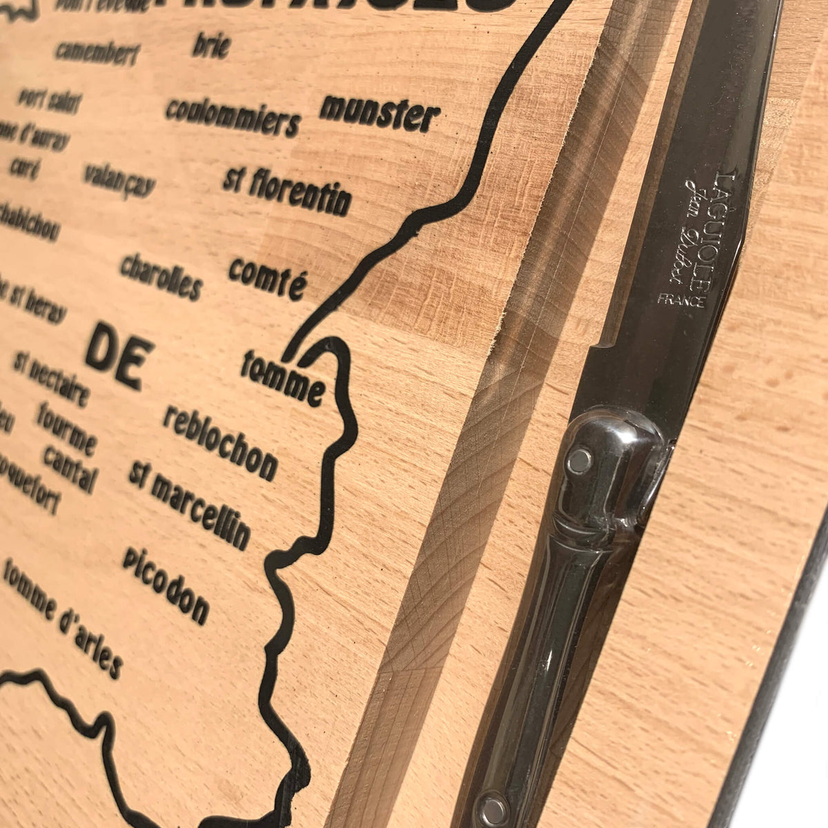 Laguiole Jean Dubost French Map Cheese Board & Knife, view 5