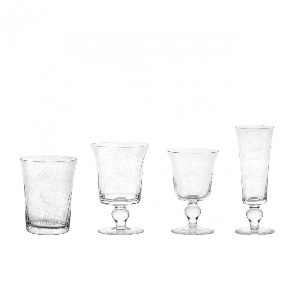 Costa Nova Espiral Flute, spiral glass detail