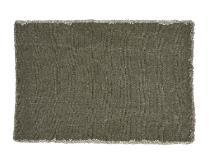 Pacific Table Placemat – fringed linen placemat, view 7
