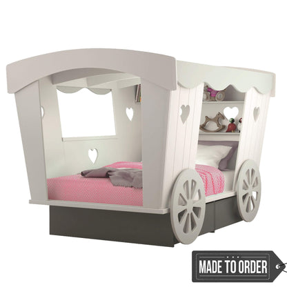 Mathy By Bols Roulette Carriage Bed in lacquered MDF