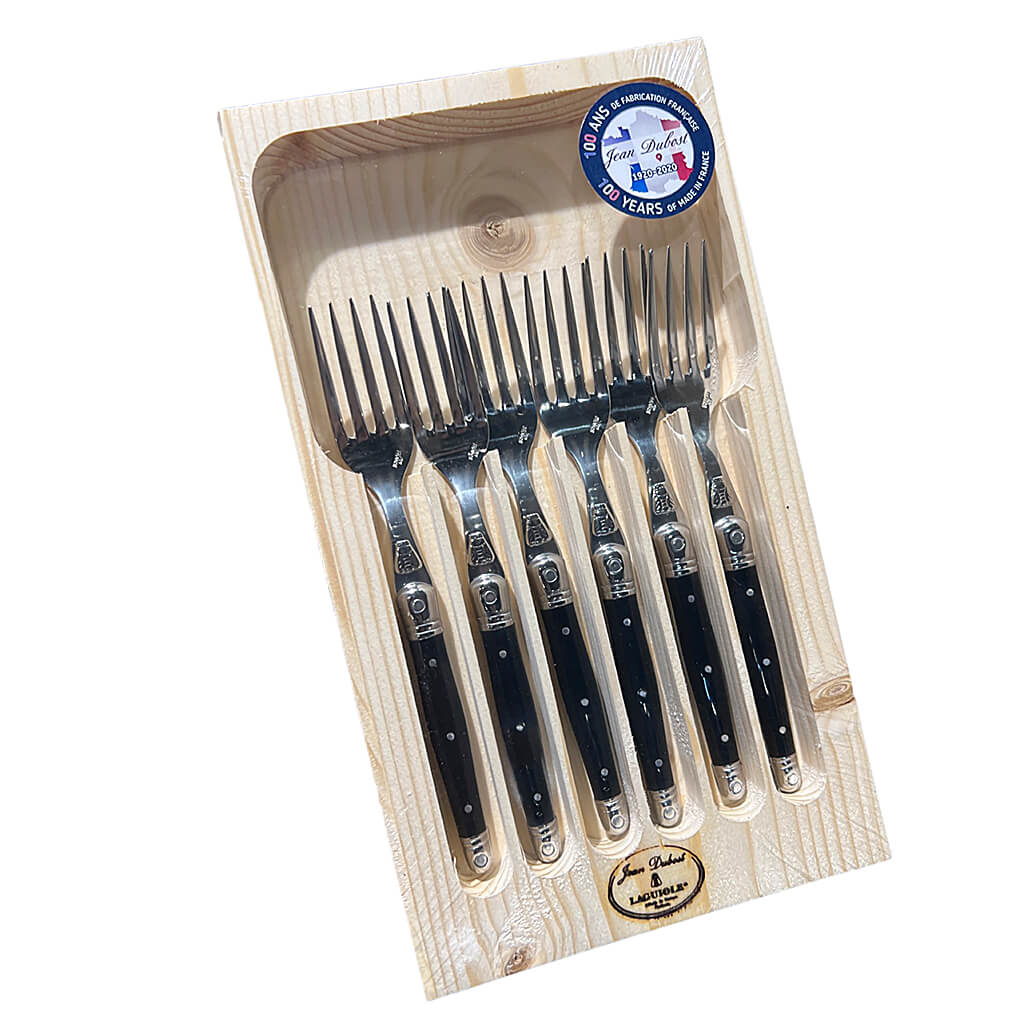Laguiole Jean Dubost dessert forks, set of six, view 4