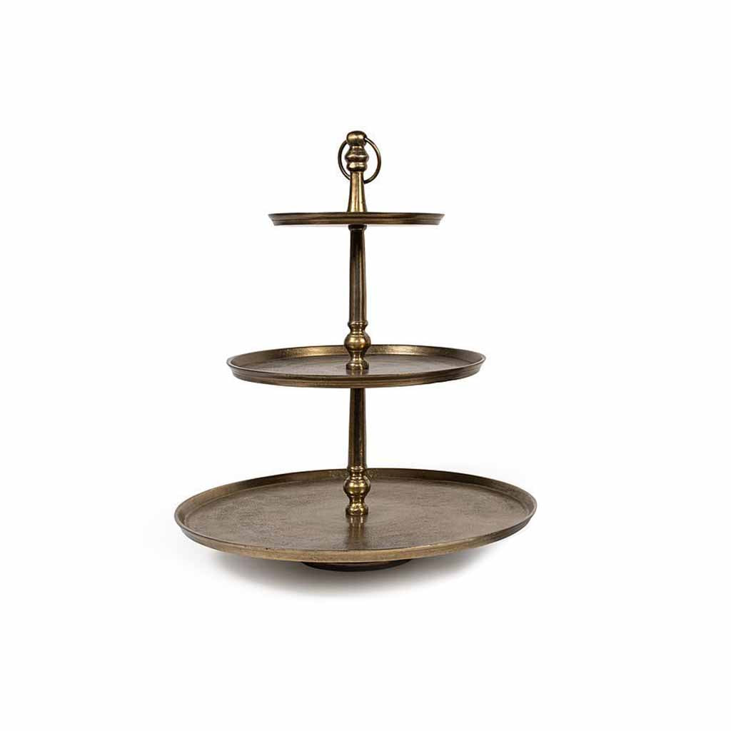 Antique Three Tier Brass Etagere – House of AnLi