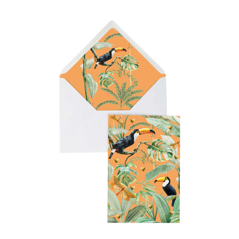 Greeting Card Flirting Toucans