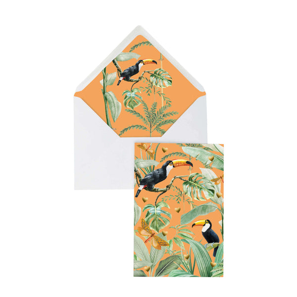 Greeting Card Flirting Toucans
