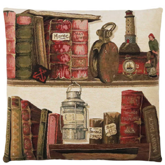 Cushion Cover Nautical Library